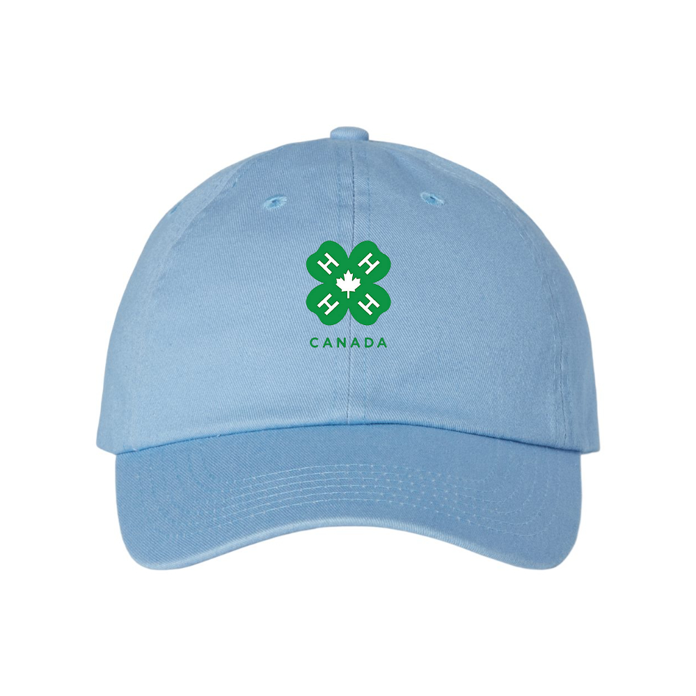 4H Canada Logo  Valucap Adult Bio-Washed Classic Dad Hat