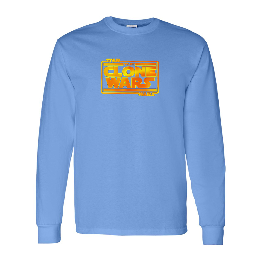 Youth  The Clone wars Logo Cotton Long Sleeve T-Shirt