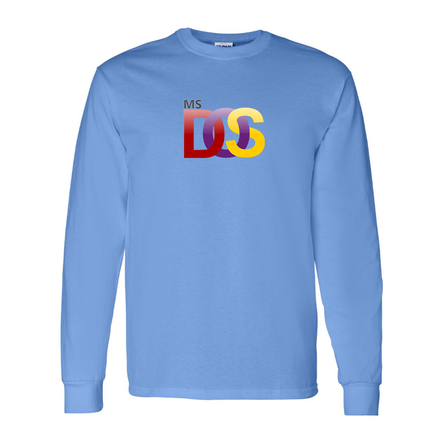 Youth MS DOS Logo Cotton Long Sleeve T-Shirt