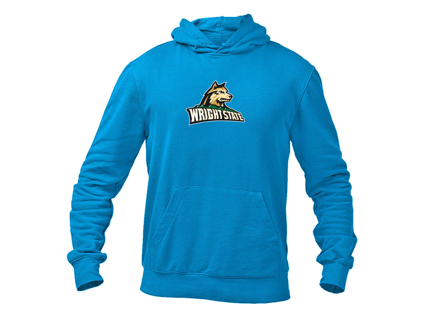 Men's Wright State Raiders Gildan  Heavy Blend Hooded Sweatshirt