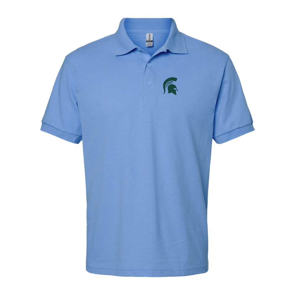 Men's Michigan State Spartans Logo Dry Blend Polo