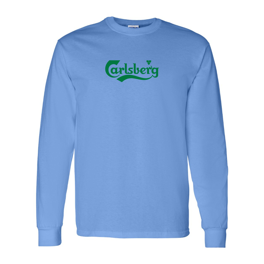 Youth Carlsbery Logo Cotton Long Sleeve T-Shirt