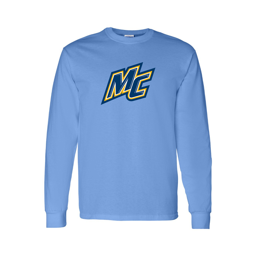 Youth Merrimack Warriors Logo Cotton Long Sleeve T-Shirt