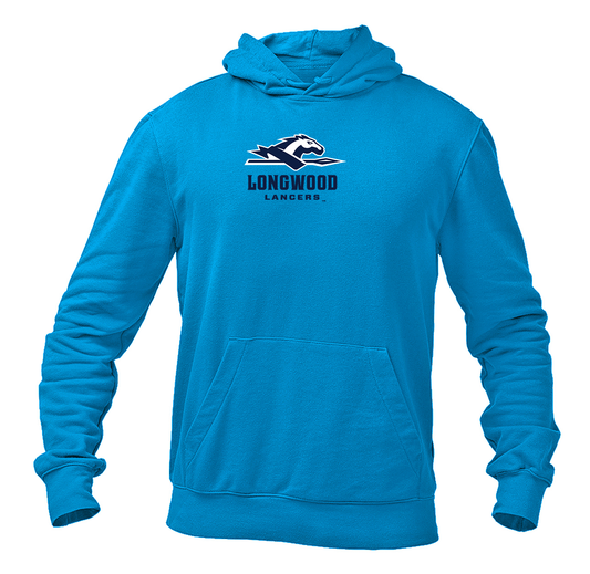 Men's Longwood Lancers Logo  Pullover Hoodie