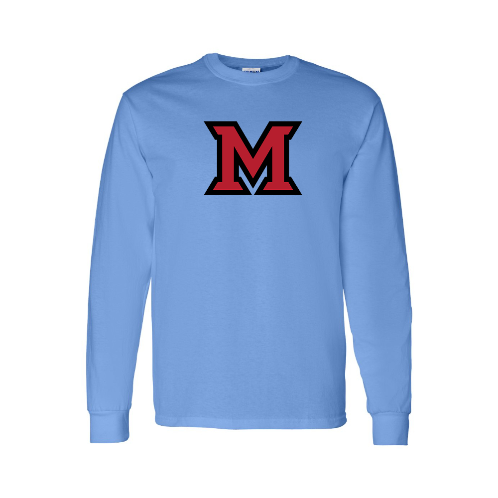 Men's Miami Ohio RedHawks Logo Long Sleeve T-Shirt