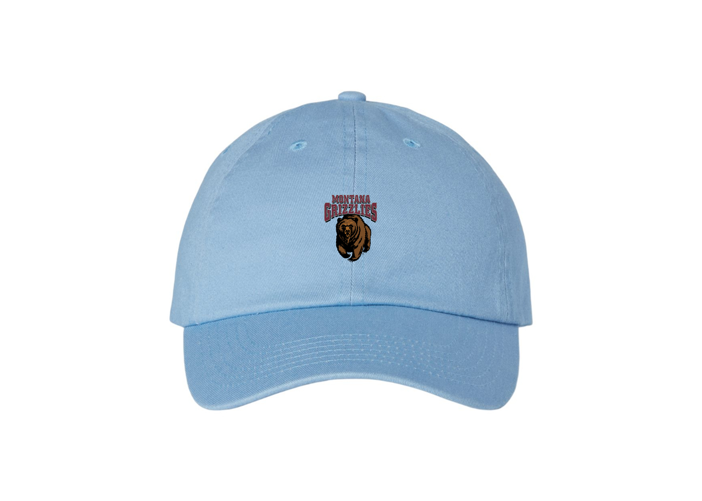 Montana Grizzliesl Valucap Adult Bio-Washed Classic Dad Hat