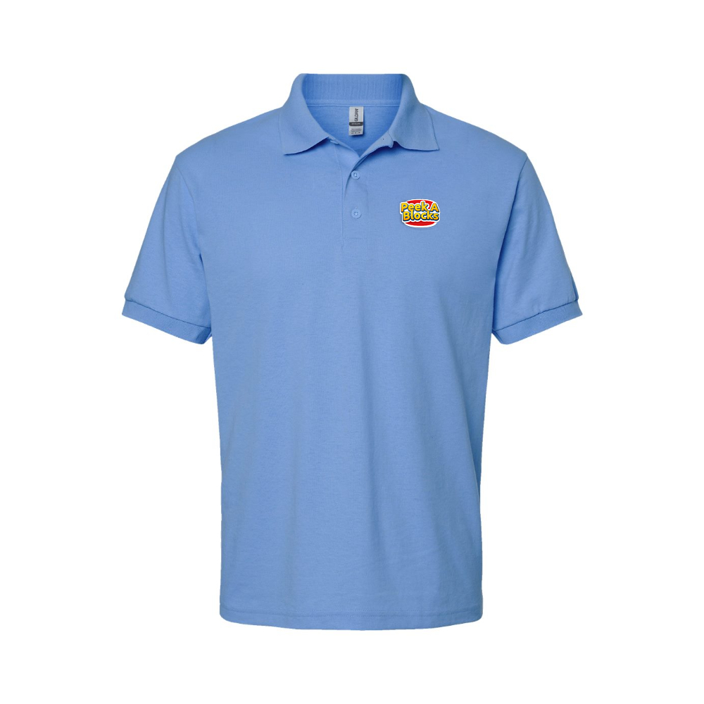 Men's Peek A Blocks Logo Dry Blend Polo