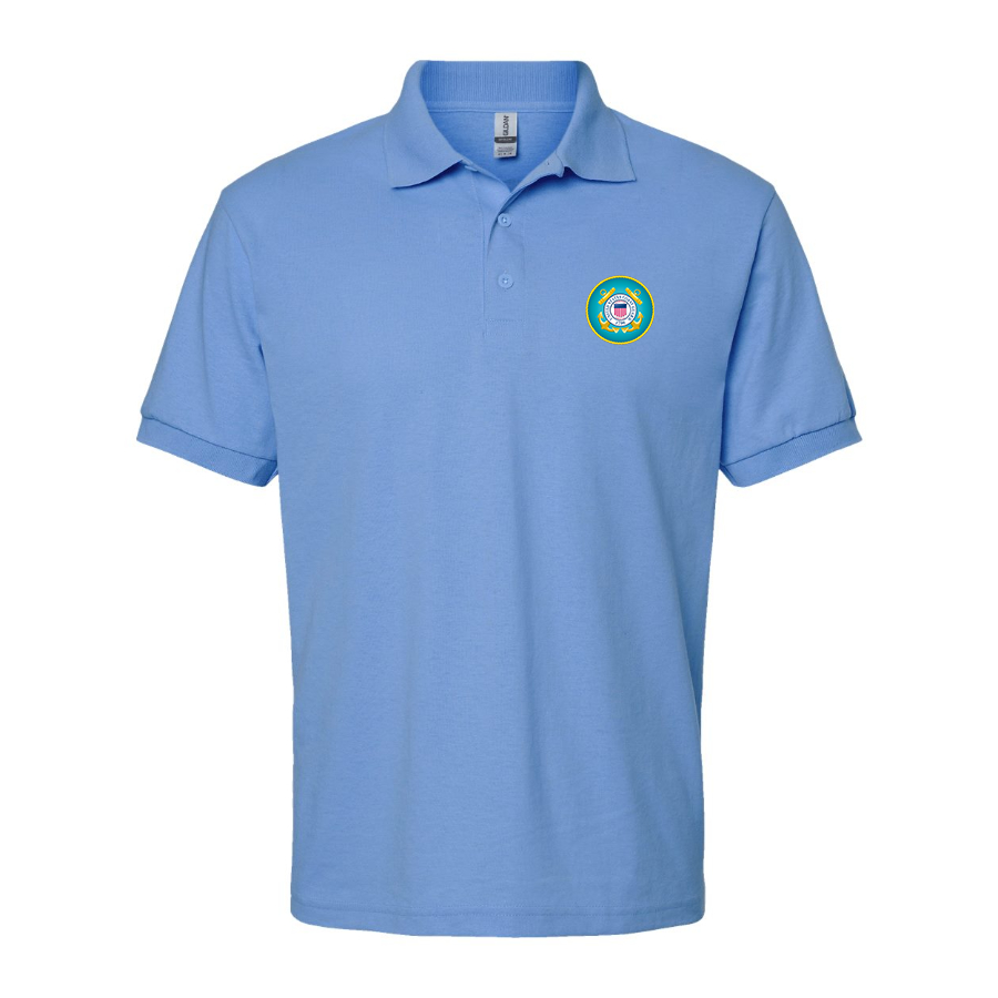 Men's Coast Guard Logo Dry Blend Polo