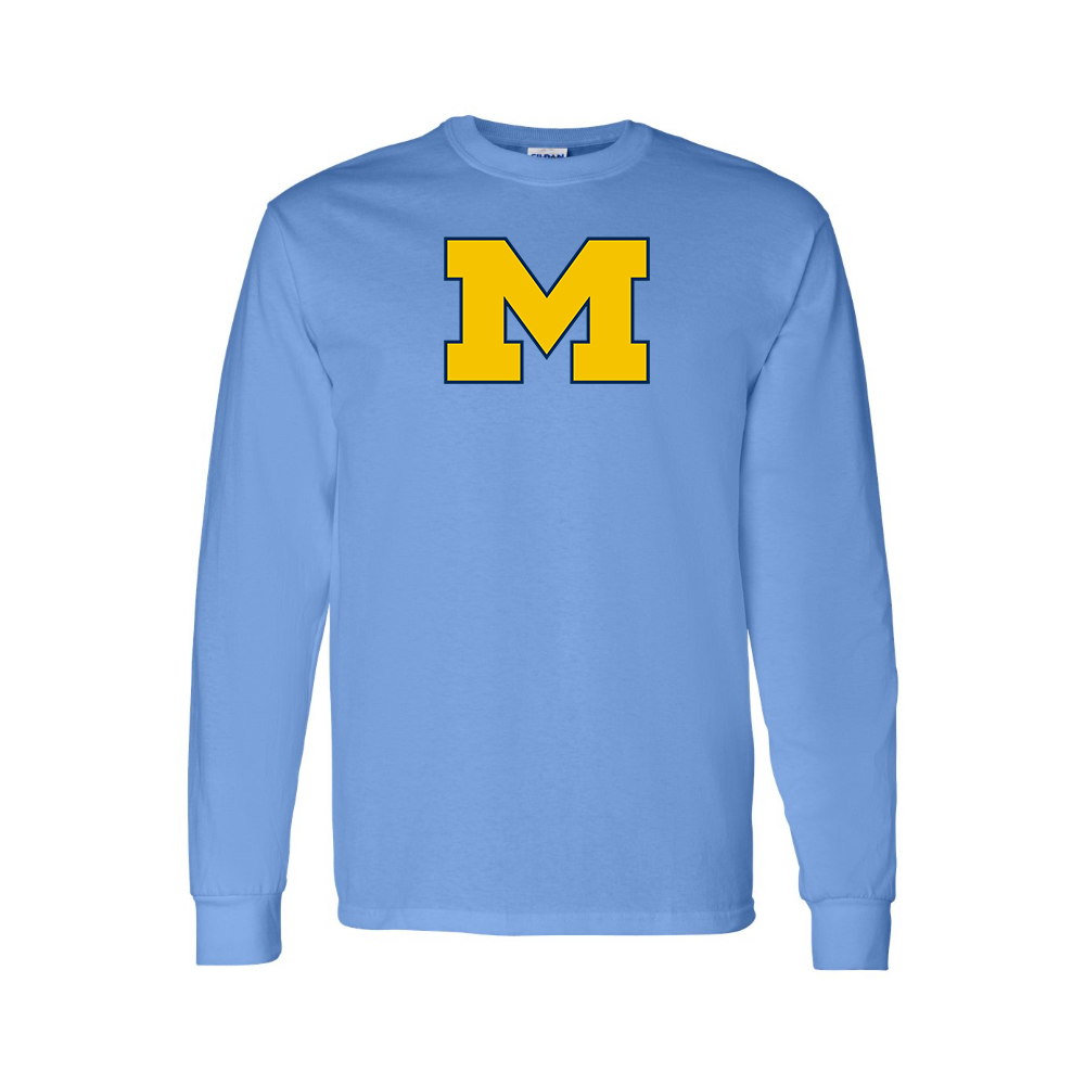 Men's Michigan Wolverines Logo Long Sleeve T-Shirt
