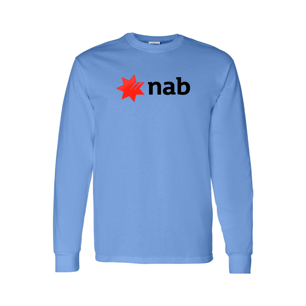 Men's NAB (National Australia Bank) Logo Long Sleeve T-Shirt