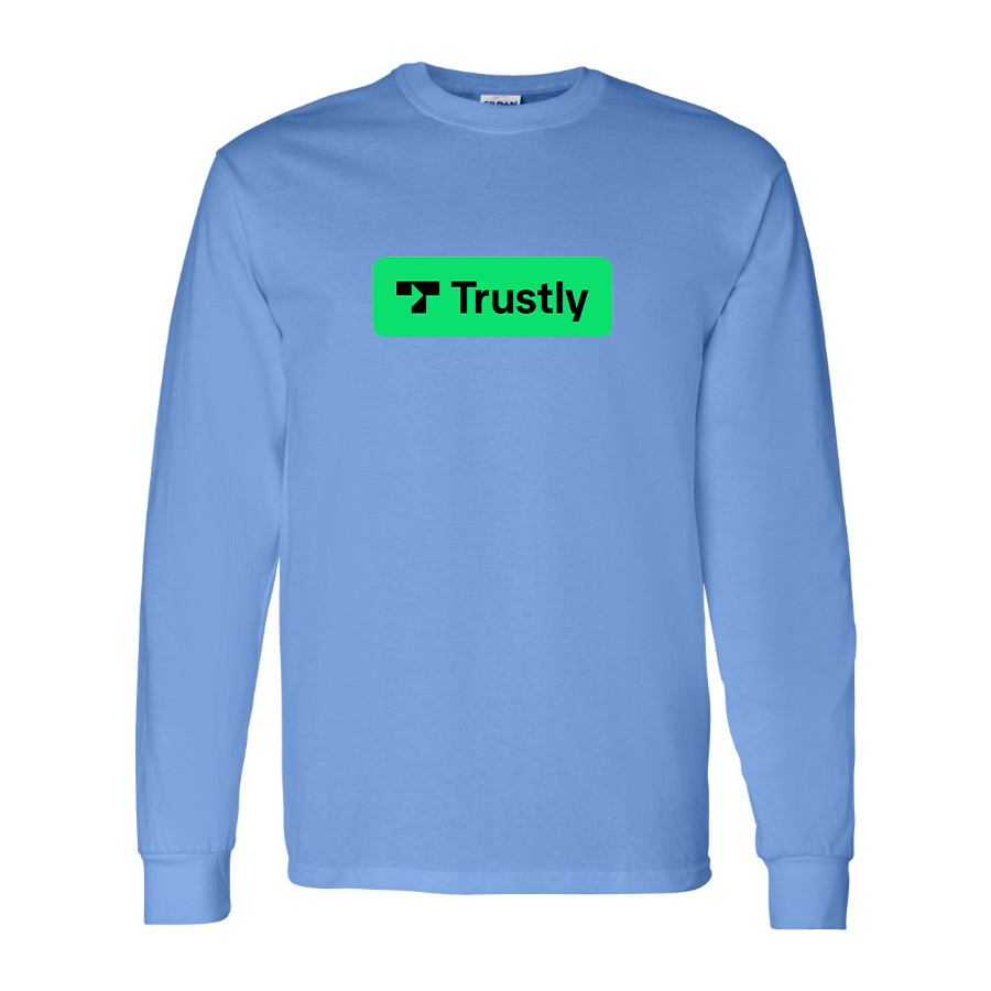 Youth Trustly Horizontal Logo Cotton Long Sleeve T-Shirt