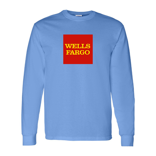 Youth Wells Fargo Logo Cotton Long Sleeve T-Shirt
