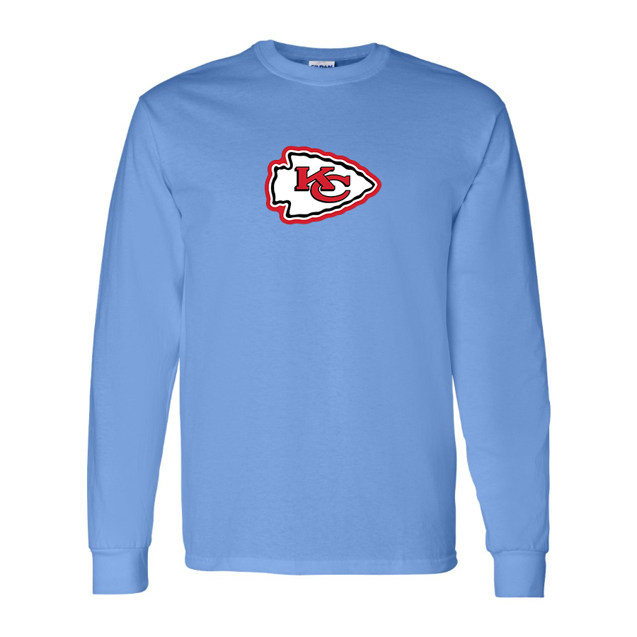 Men's KC Chiefs Logo Long Sleeve T-Shirt