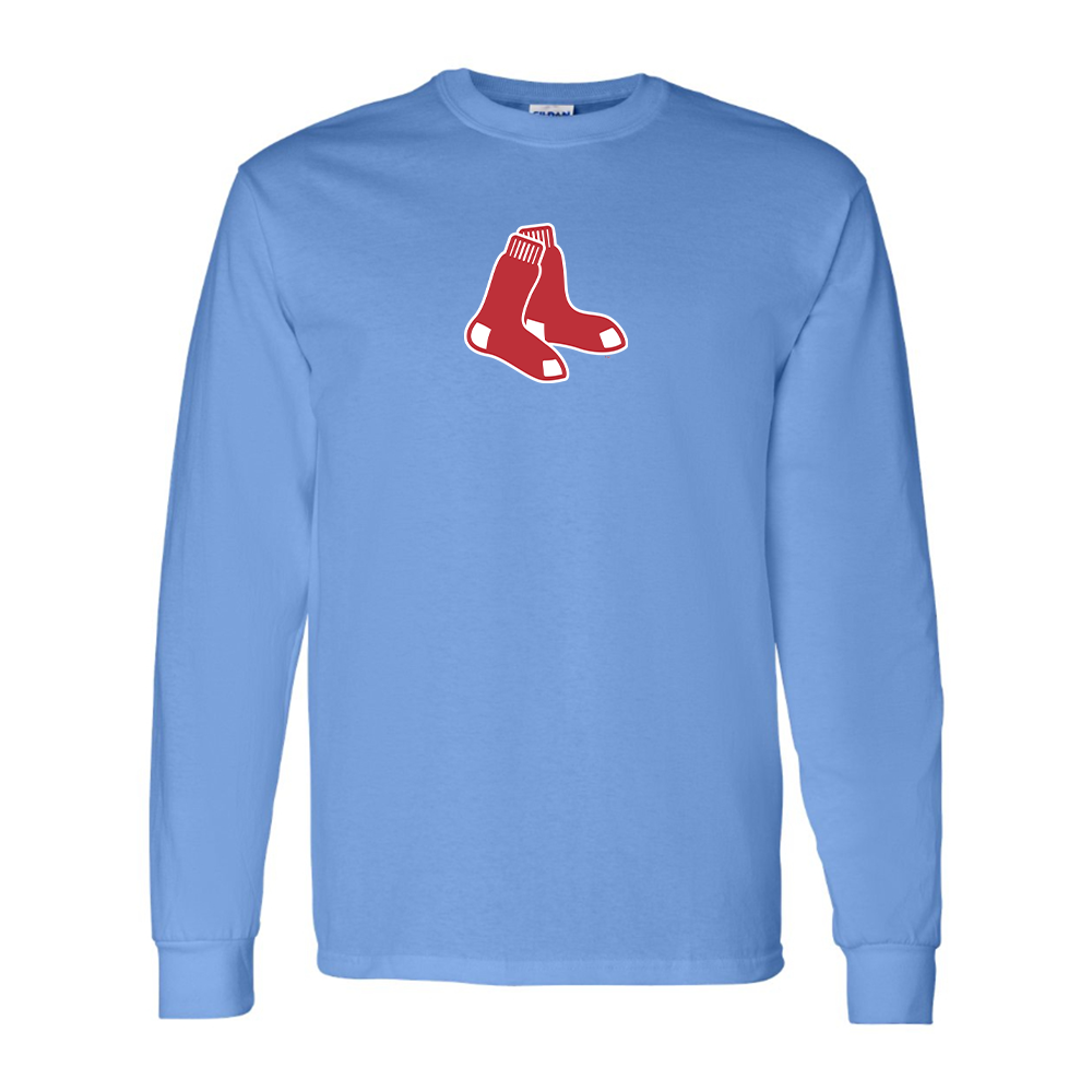Men's Long Boston Red Sox Logo Sleeve T-Shirt