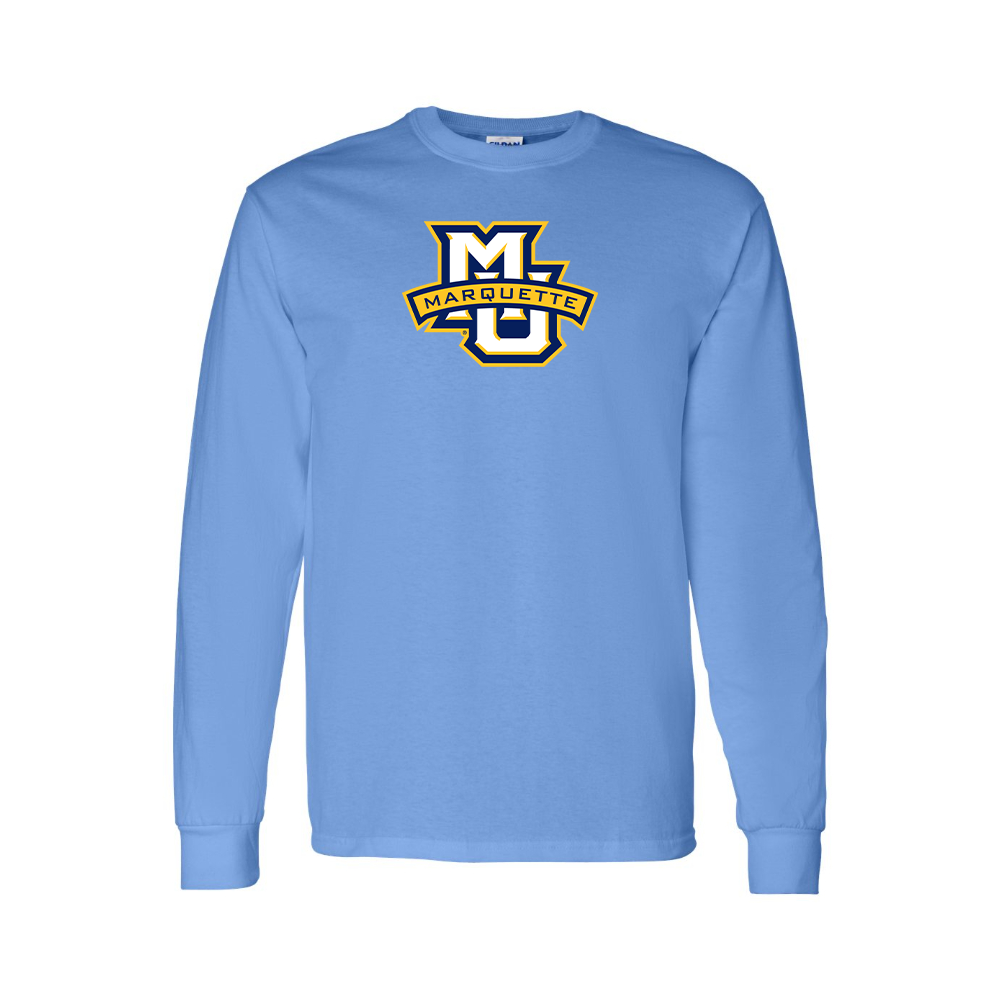 Youth Marquette Golden Eagles Logo Cotton Long Sleeve T-Shirt