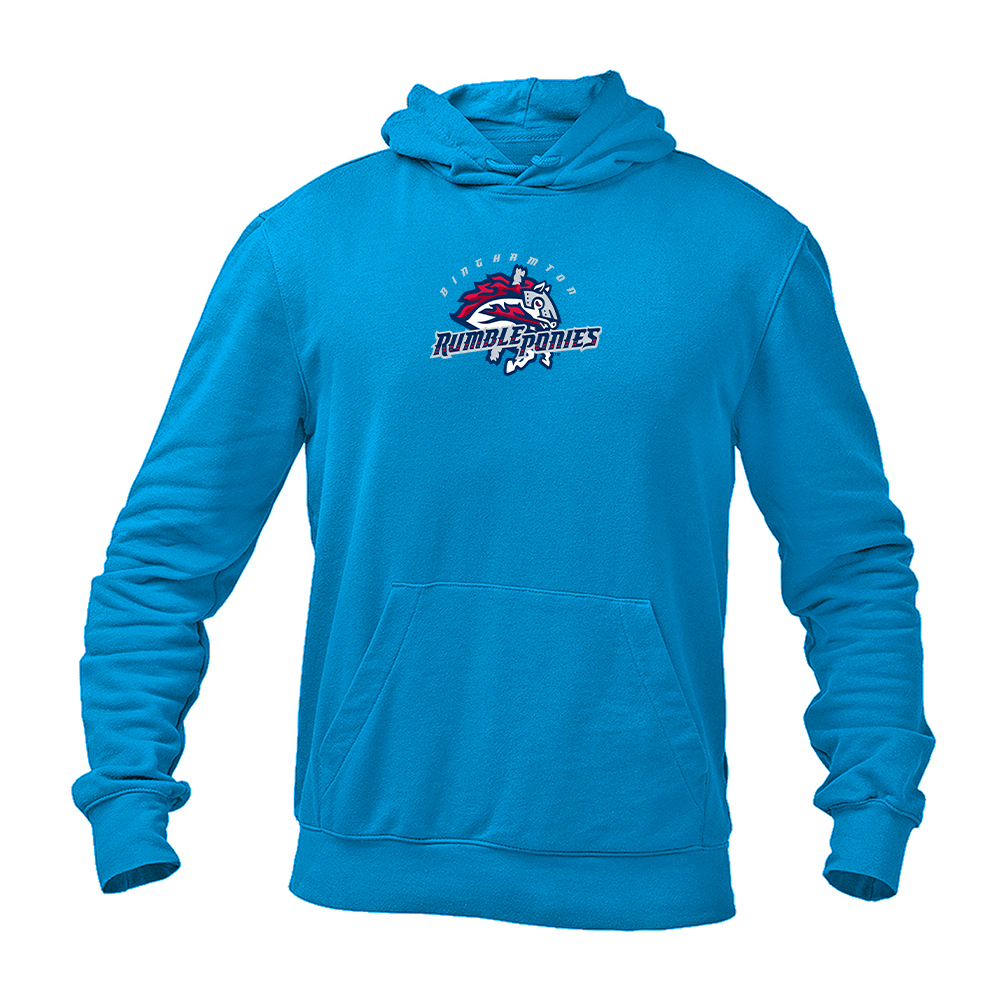 Men's Binghamton Rumble Ponies Logo Pullover Hoodie