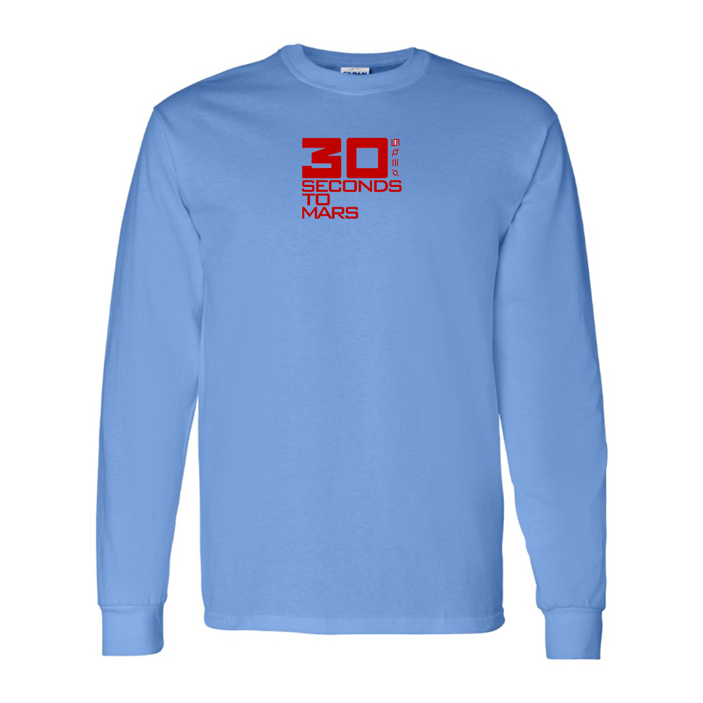 Men's 30 Seconds To Mars Logo Long Sleeve T-Shirt