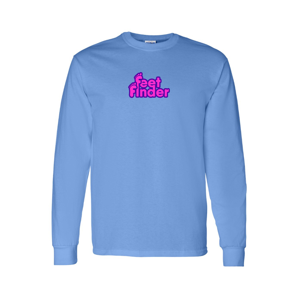 Youth FeetFinder Logo Cotton Long Sleeve T-Shirt