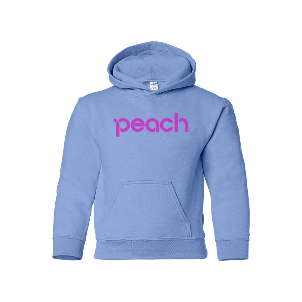 Youth Peach Aviation Logo Pullover Hoodie