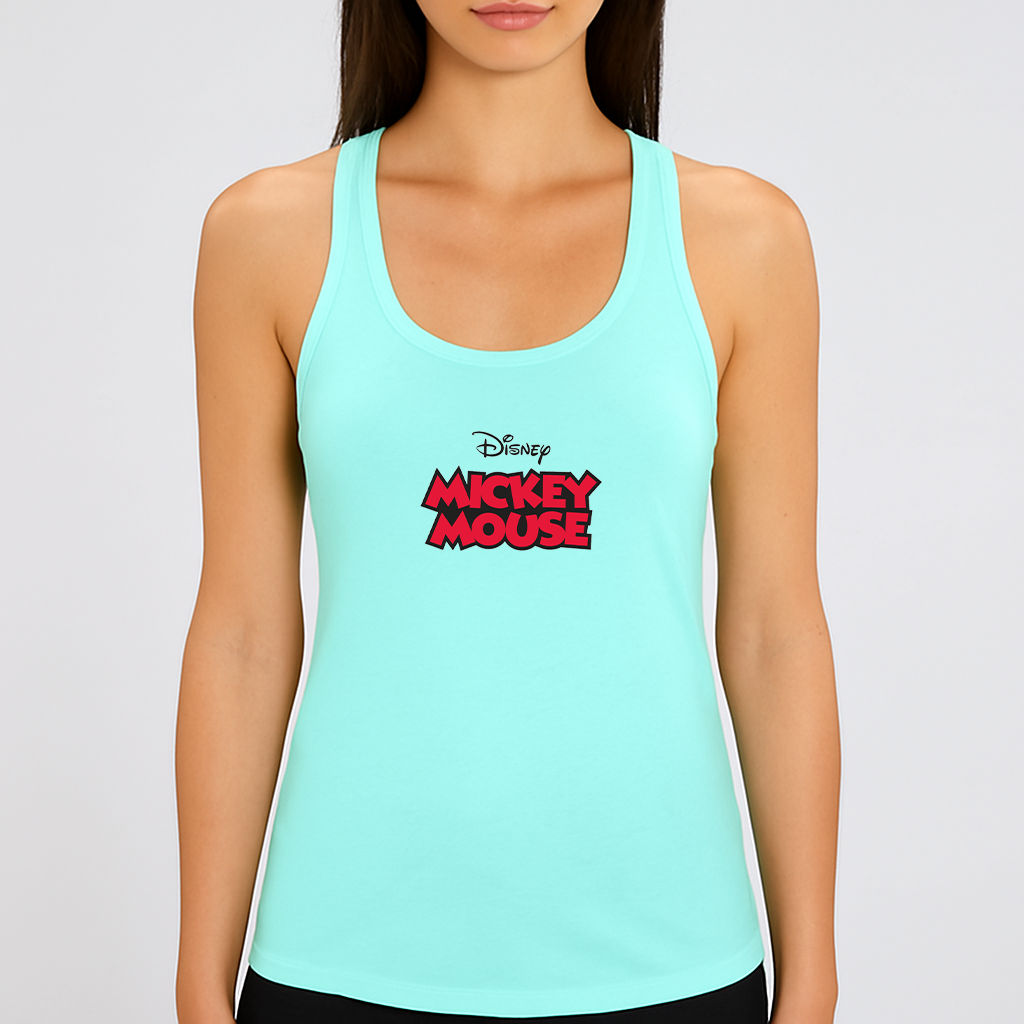 Women's Mickey Mouse Disney Cartoon Racerback Tank Top