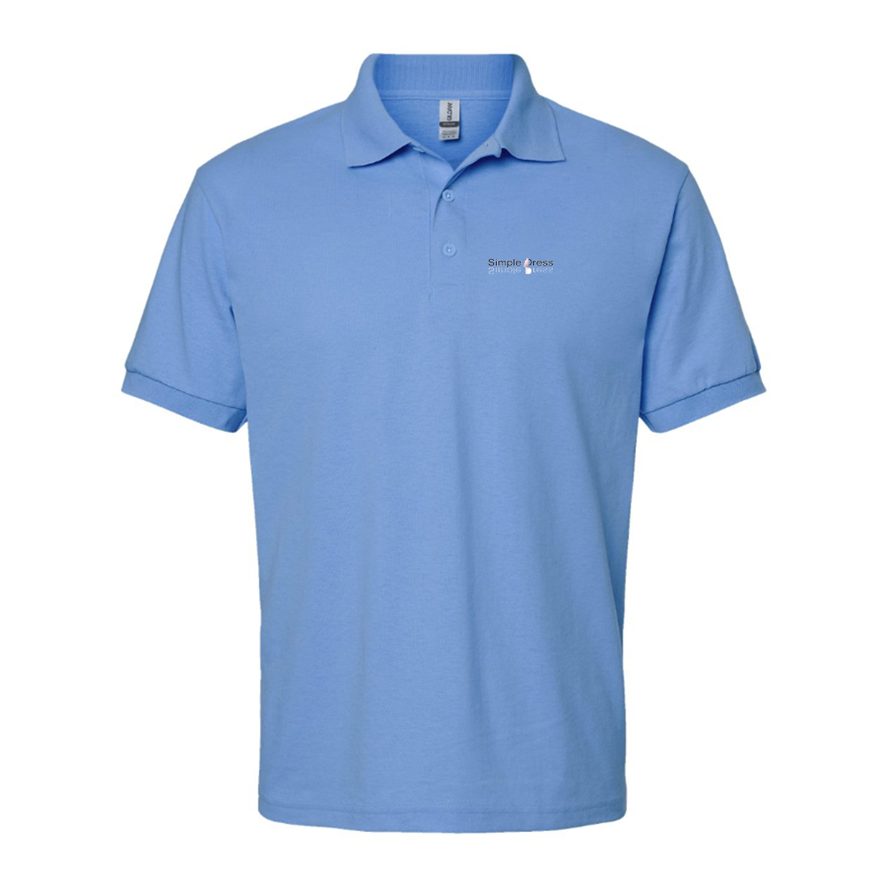 Men's Simple Dress Logo Dry Blend Polo