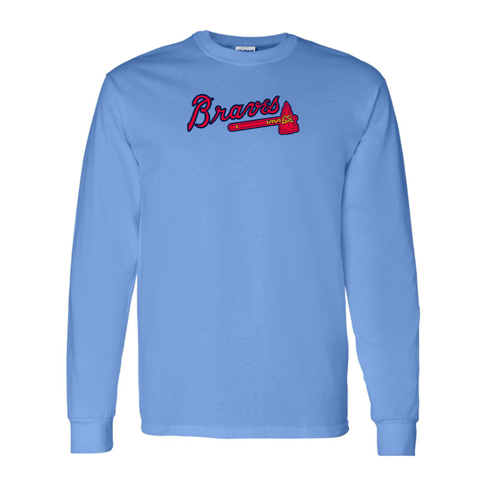 Men's Atlanta Braves Logo Long Sleeve T-Shirt