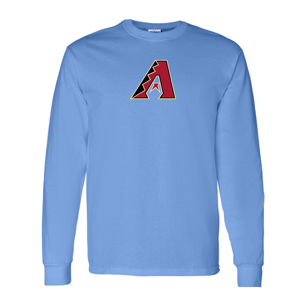 Youth Arizona Diamondbacks Logo Cotton Long Sleeve T-Shirt
