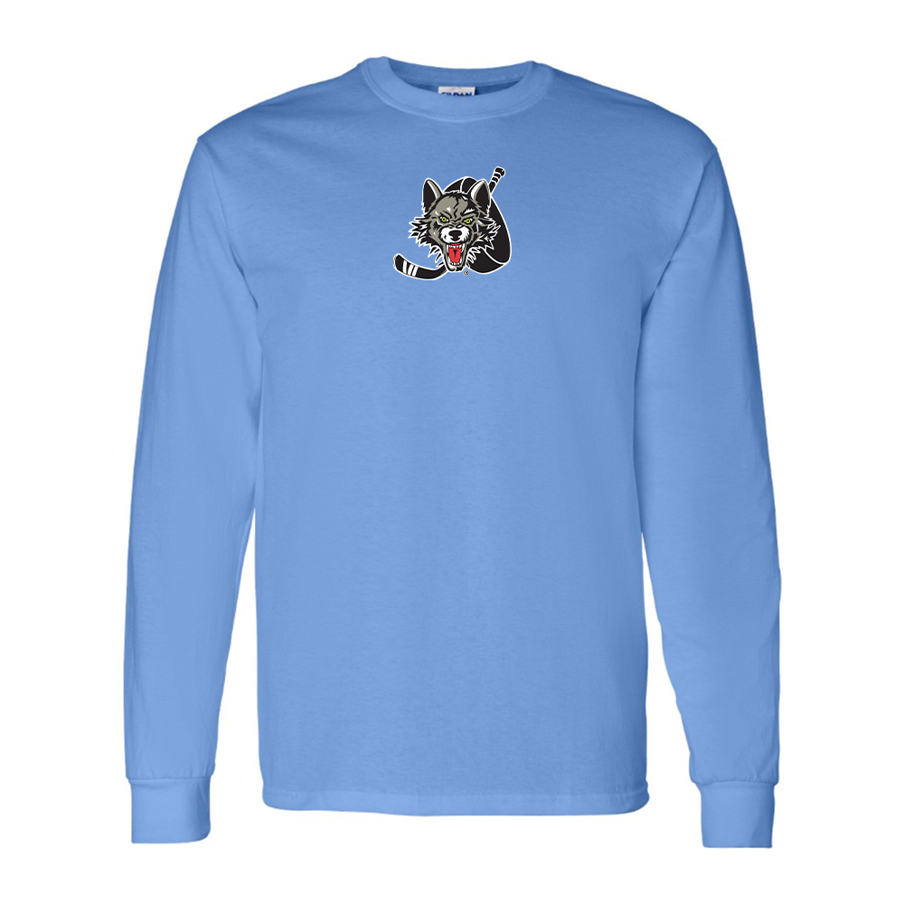 Youth Chicago Wolves Logo Cotton Long Sleeve T-Shirt