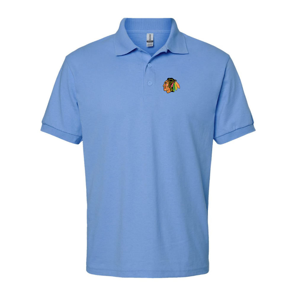 Men's Blackhawks Logo Dry Blend Polo