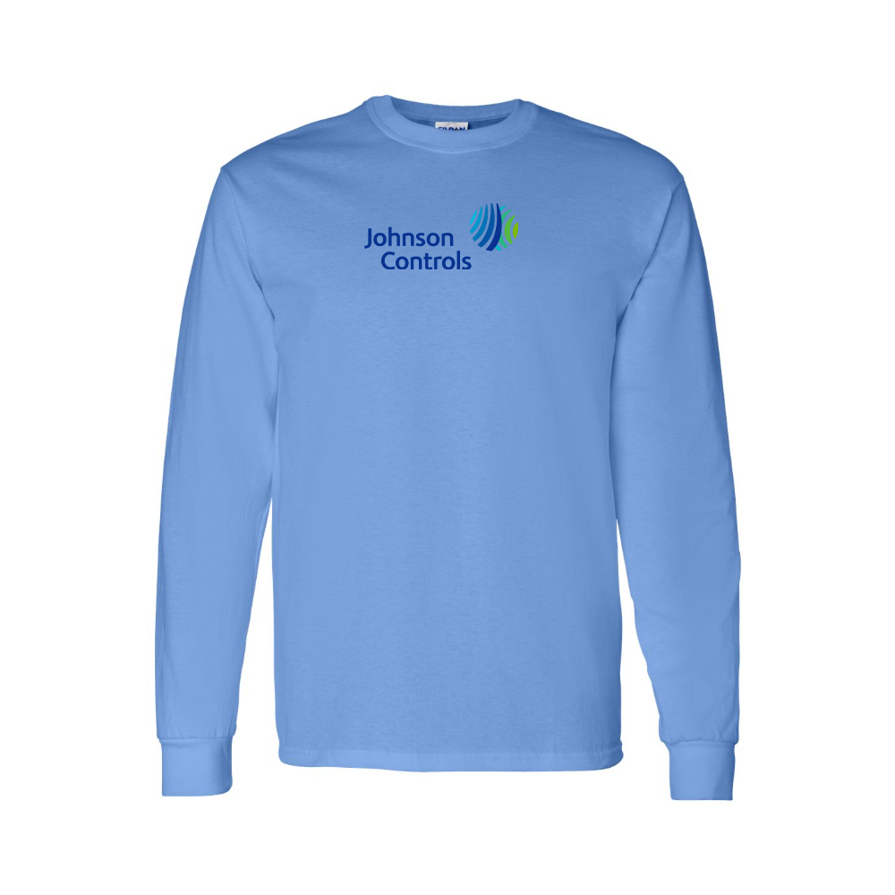 Youth Johnson-Controls Logo Cotton Long Sleeve T-Shirt