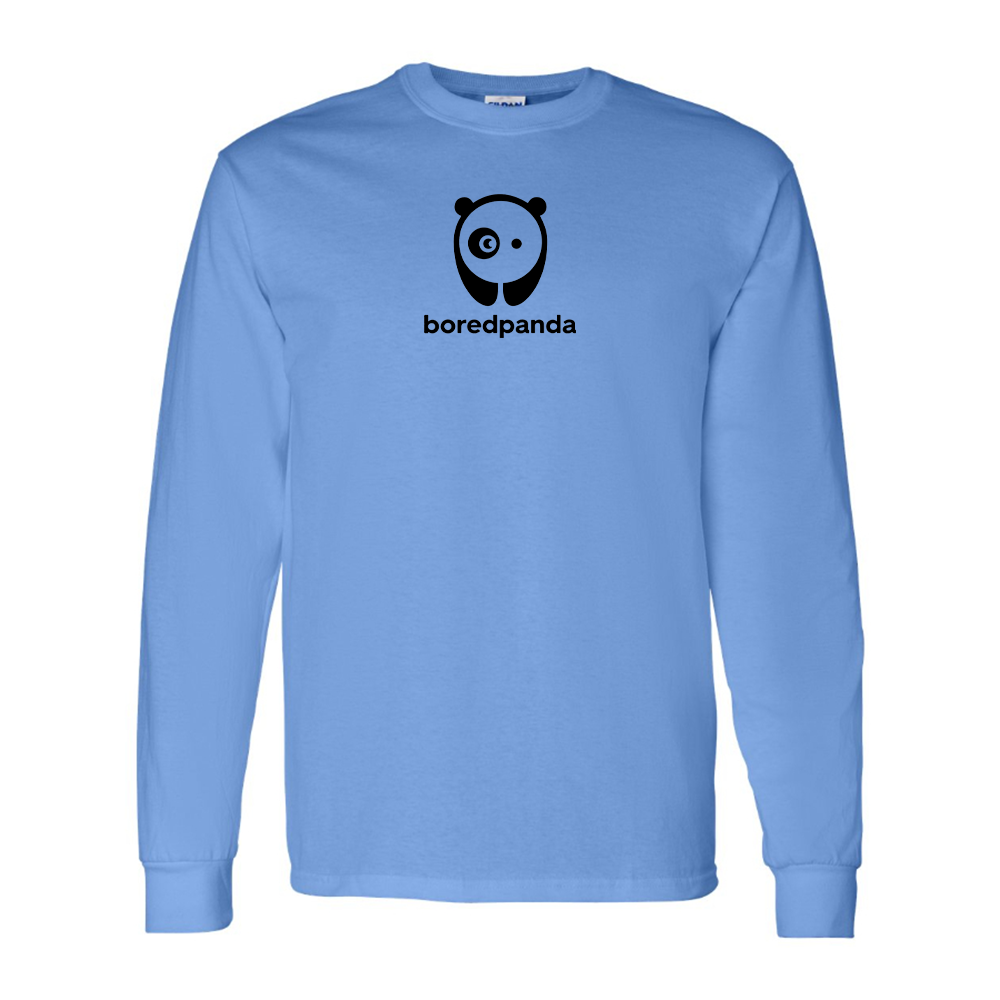 Youth Bored Panda Logo Cotton Long Sleeve T-Shirt