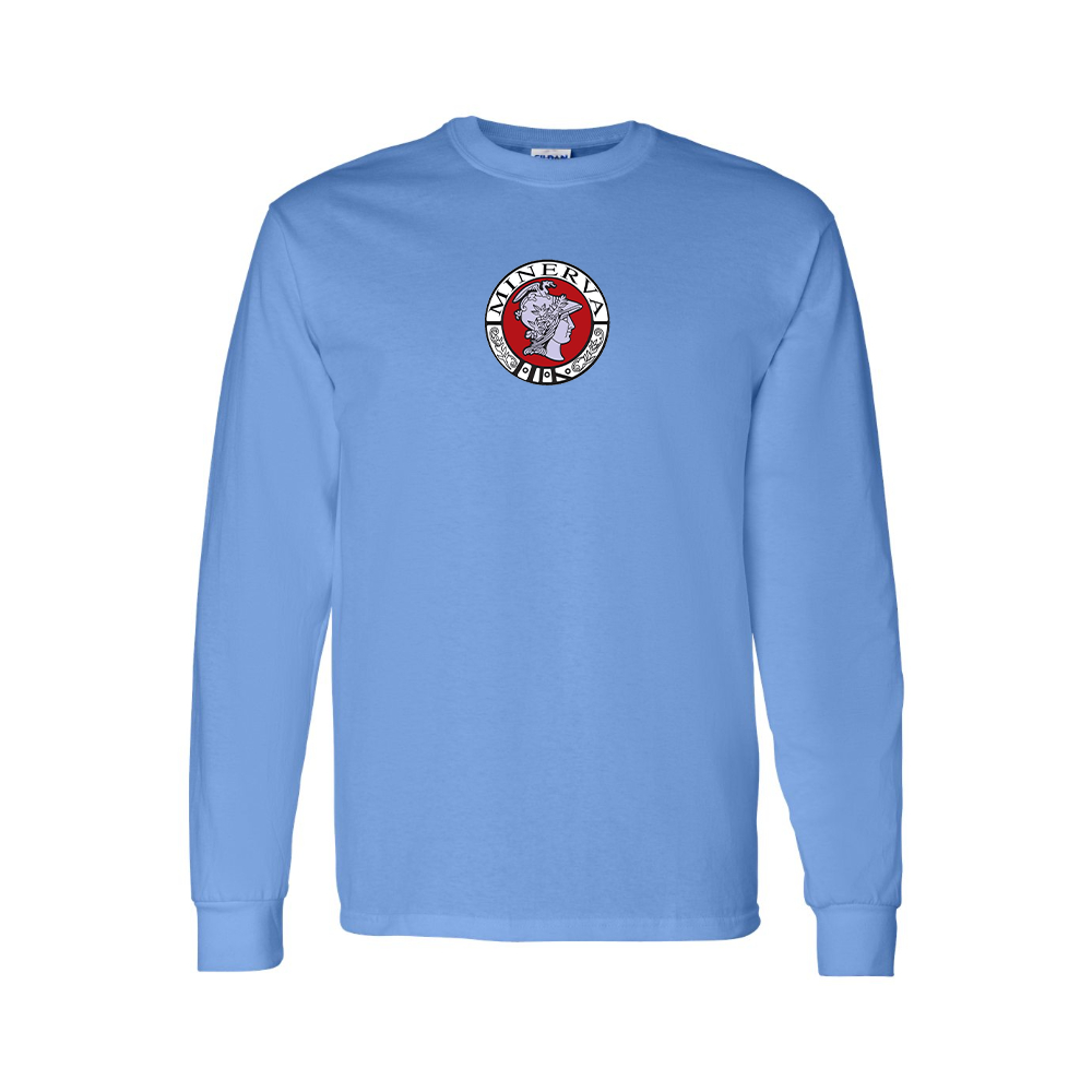 Youth Minerva Automobile Logo Cotton Long Sleeve T-Shirt