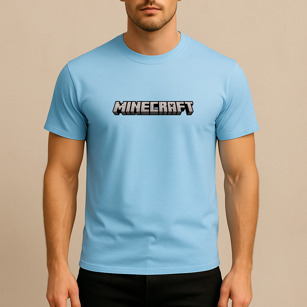 Men's Minecraft Game Cotton T-Shirt