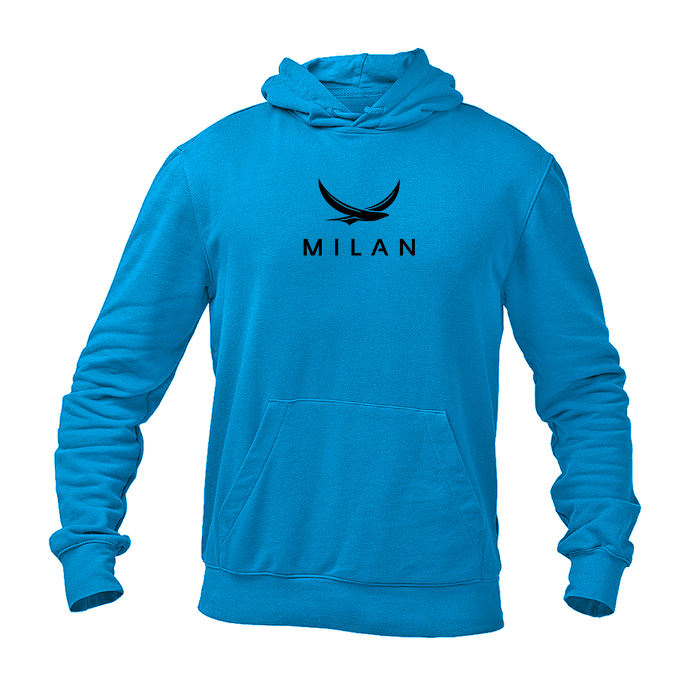 Men's Milan Red Logo Pullover Hoodie