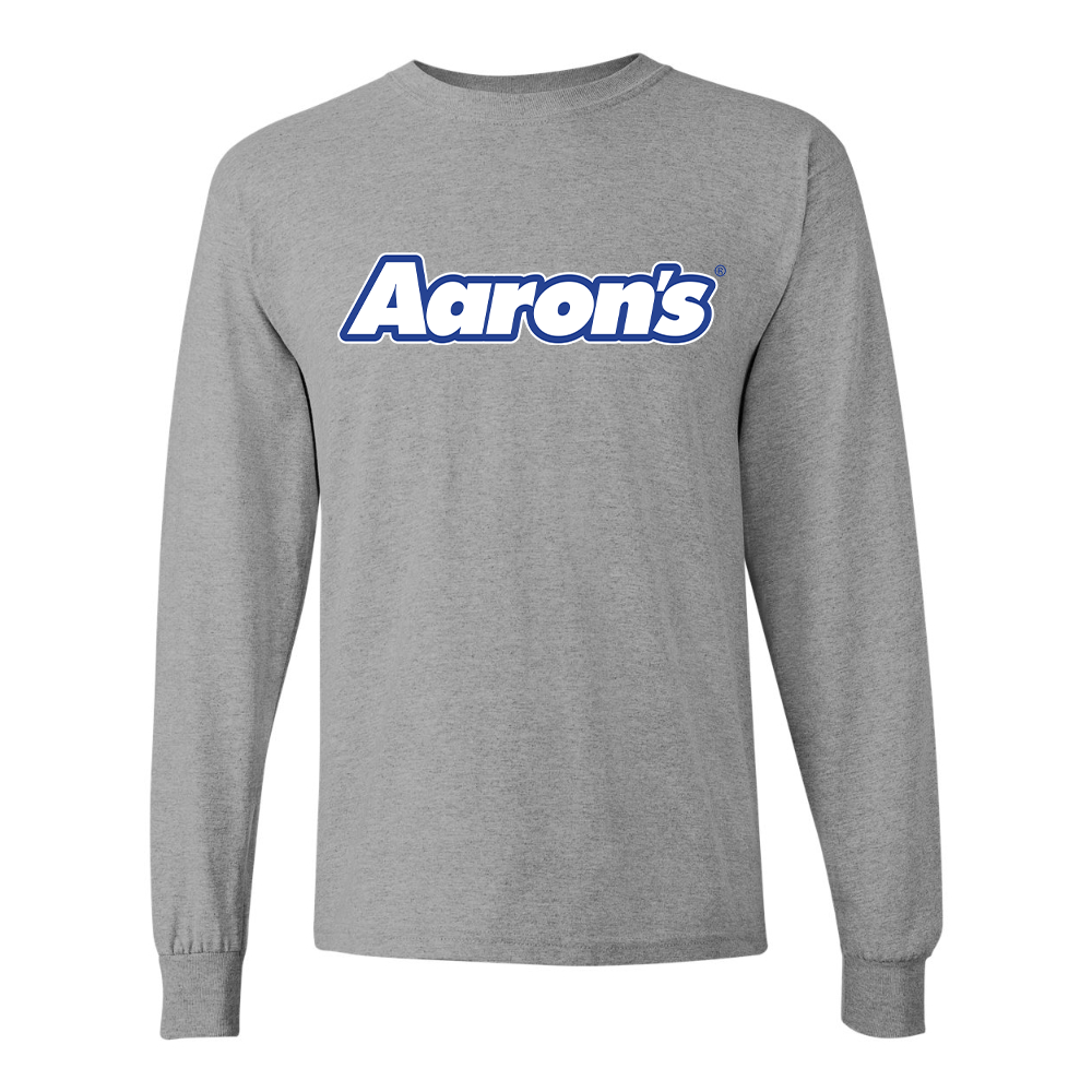 Men's Aaron_s Logo Gildan Heavy Cotton Long Sleeve T-Shirt