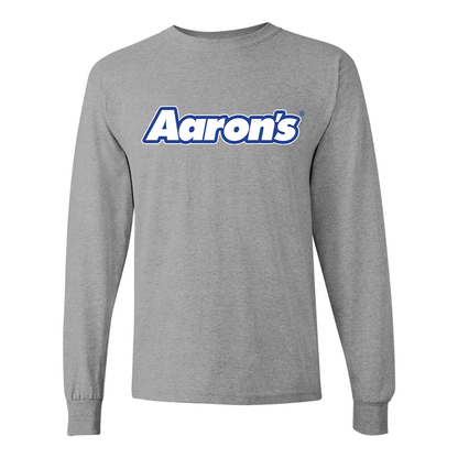 Men's Aaron_s Logo Gildan Heavy Cotton Long Sleeve T-Shirt