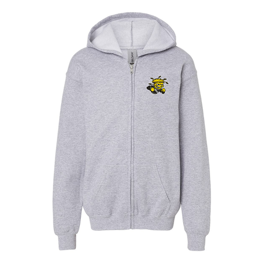 Gildan Heavy Blend Youth Wichita State Shockers Full Zip Hooded Sweatshirt