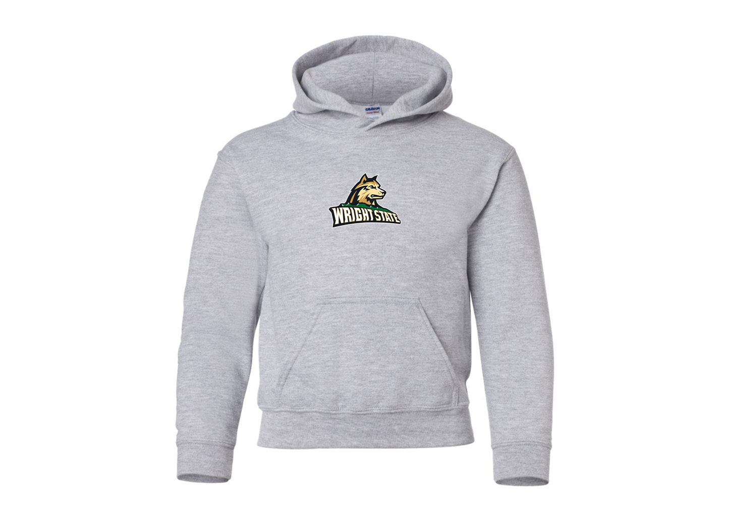 Youth Wright State Raiders Gildan Heavy Blend  Hooded Sweatshirt