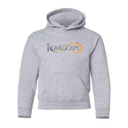 Youth Runescape Logo Gildan Heavy Blend  Hooded Sweatshirt