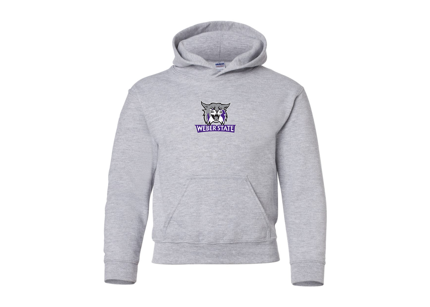 Youth Weber State Wildcats Gildan Heavy Blend  Hooded Sweatshirt