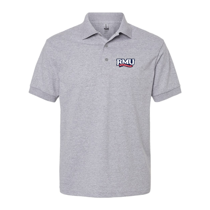 Men's Robert Morris Colonials Logo Gildan Dry Blend Jersey Polo