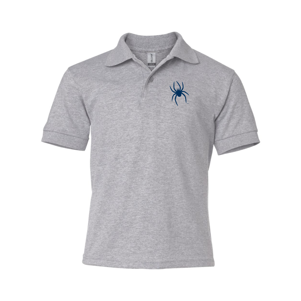 Youth Richmond Spiders Logo Gildan Dry Blend Jersey Polo