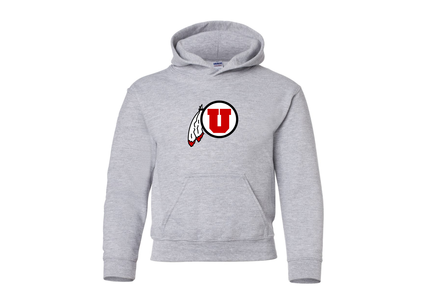 Youth Utah Utes Gildan Heavy Blend  Hooded Sweatshirt
