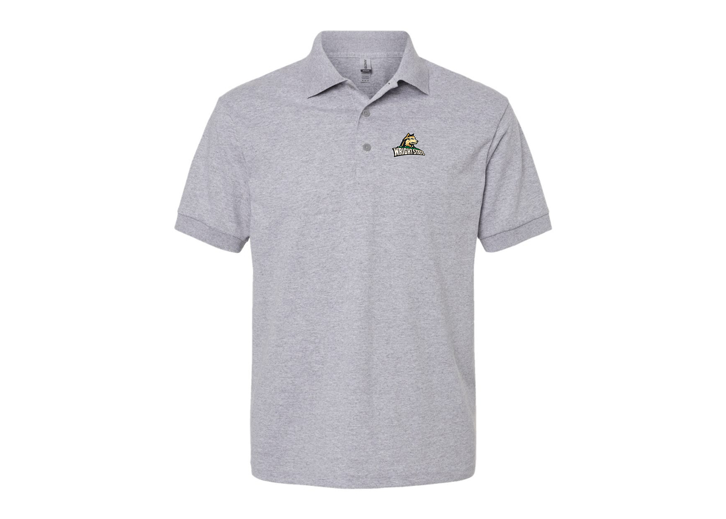 Men's Wright State Raiders Gildan Dry Blend Jersey Polo