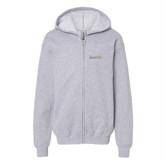 Gildan Heavy Blend Youth Runescape Logo Full Zip Hooded Sweatshirt