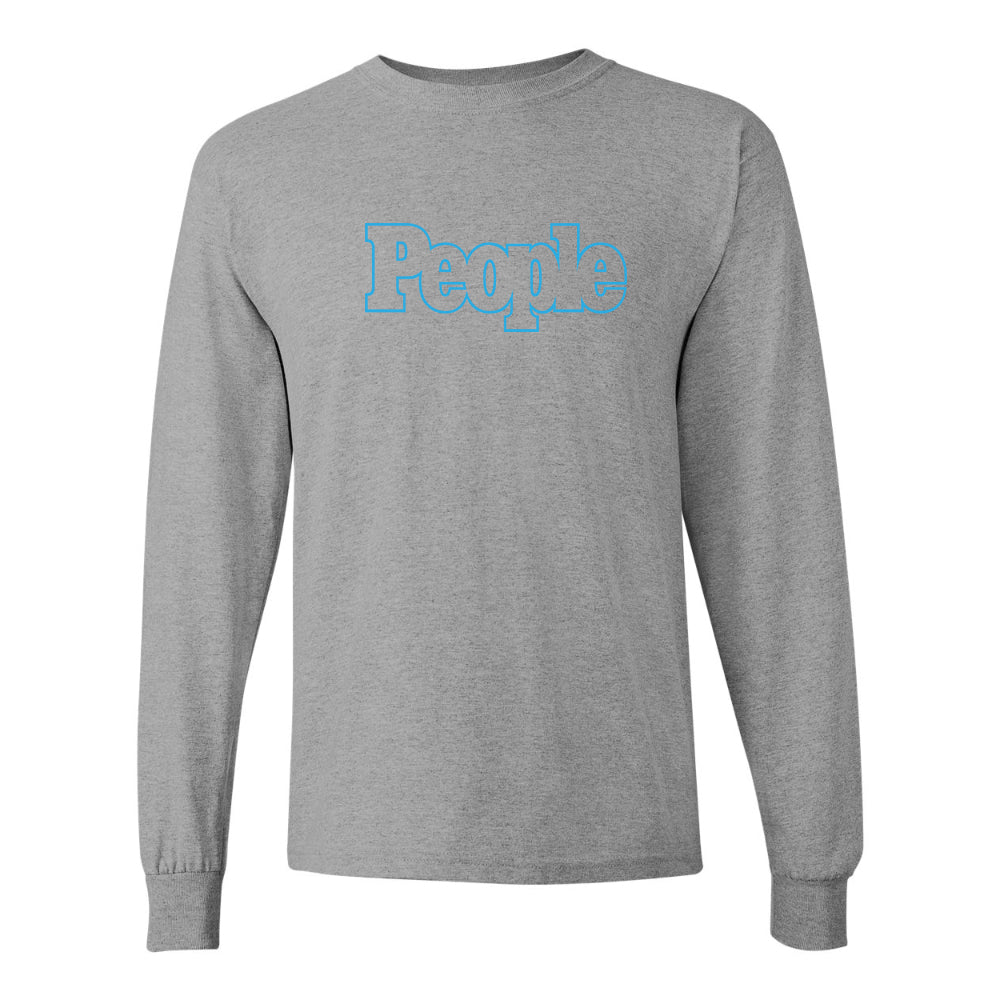Men's People Magazine Logo Gildan Heavy Cotton Long Sleeve T-Shirt