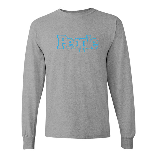 Men's People Magazine Logo Gildan Heavy Cotton Long Sleeve T-Shirt