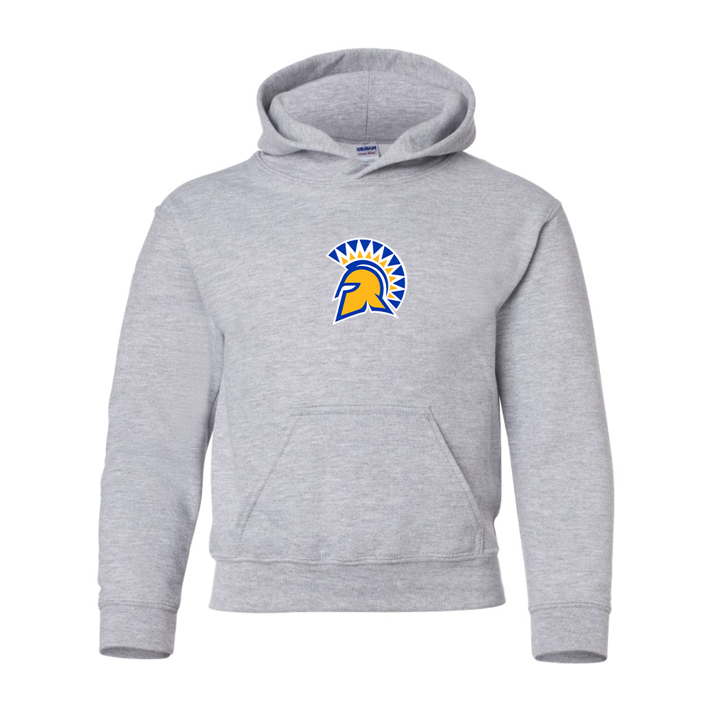 Youth San Jose State Spartans Logo Gildan Heavy Blend  Hooded Sweatshirt