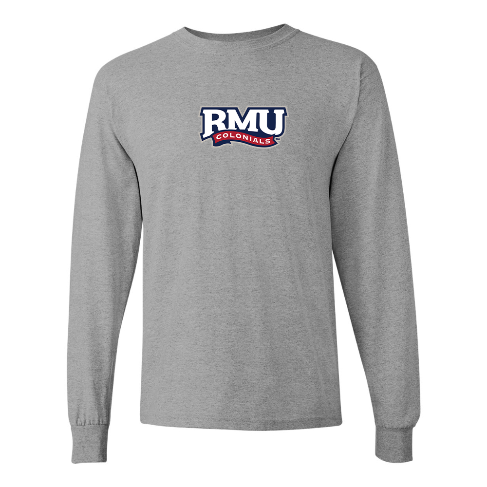 Men's Robert Morris Colonials Logo Gildan Heavy Cotton Long Sleeve T-Shirt
