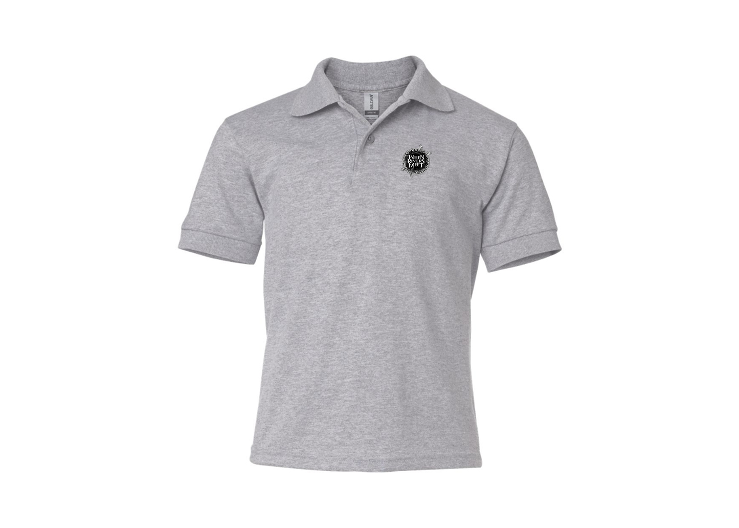 Youth When Rivers Meet Gildan Dry Blend Jersey Polo